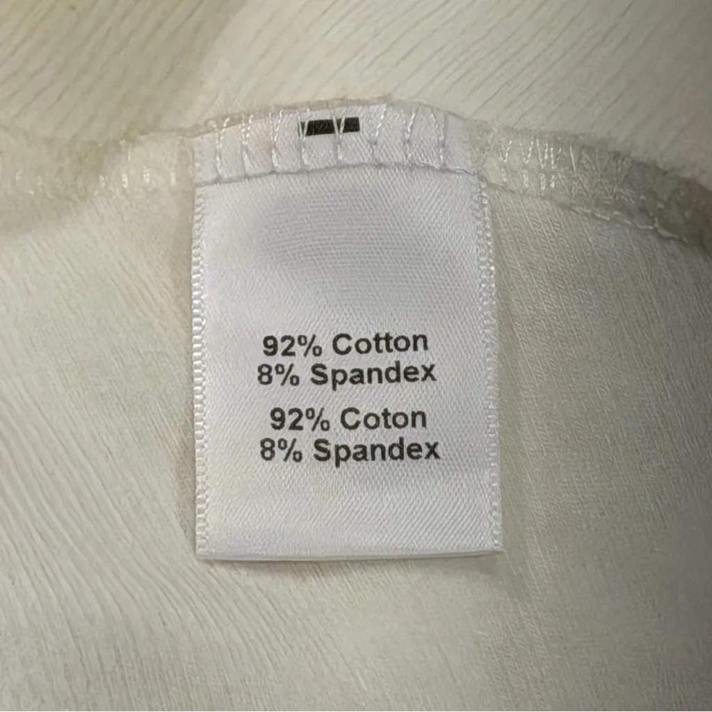 Cinq A Sept Size Small Ivory Melina Long Sleeve Peplum Top Designer Minimalist White - Image 5