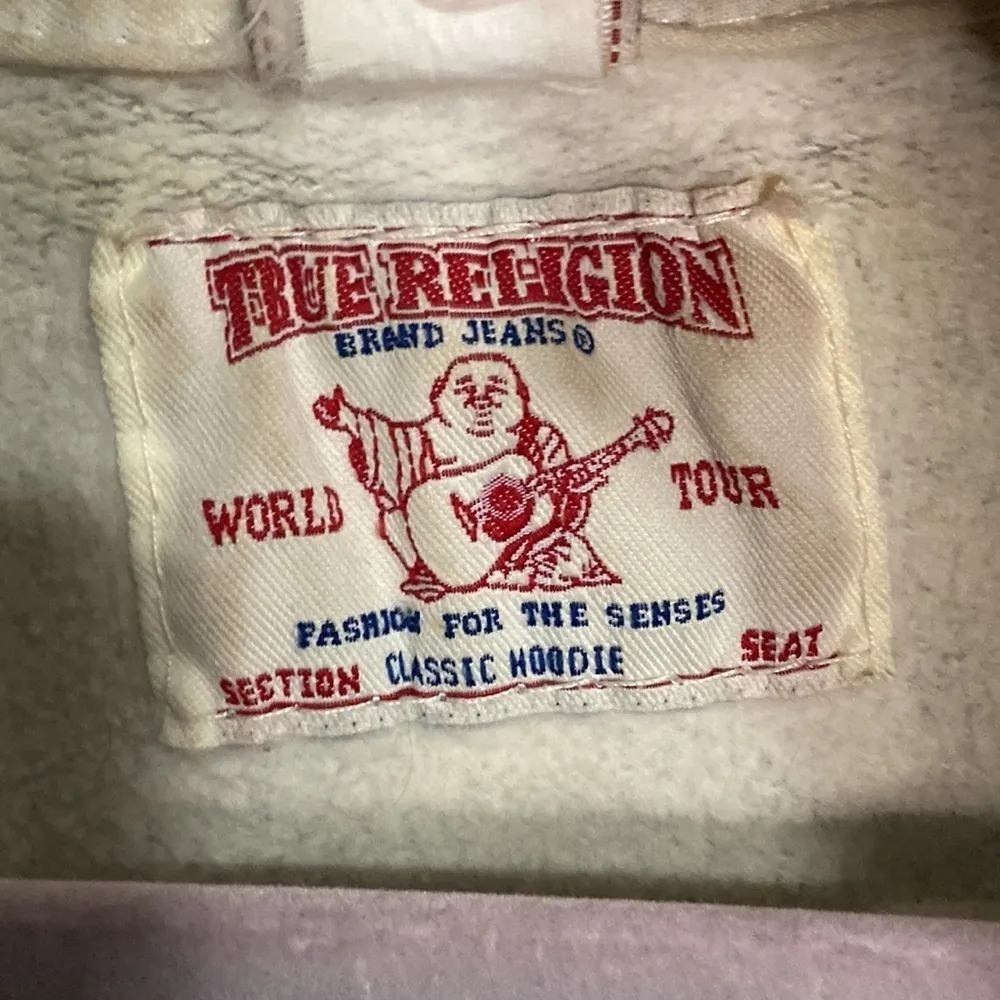 TRUE Religion Jimmy Hooded Denim Jacket size Small - Image 2