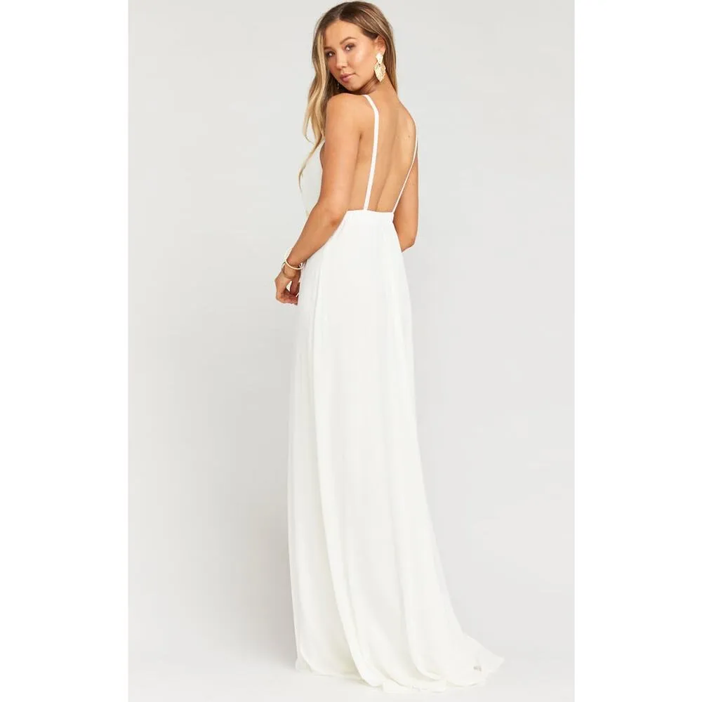 NWT Show Me Your Mumu Amanda Wedding Cake Chiffon Maxi Dress Size Medium - Image 5