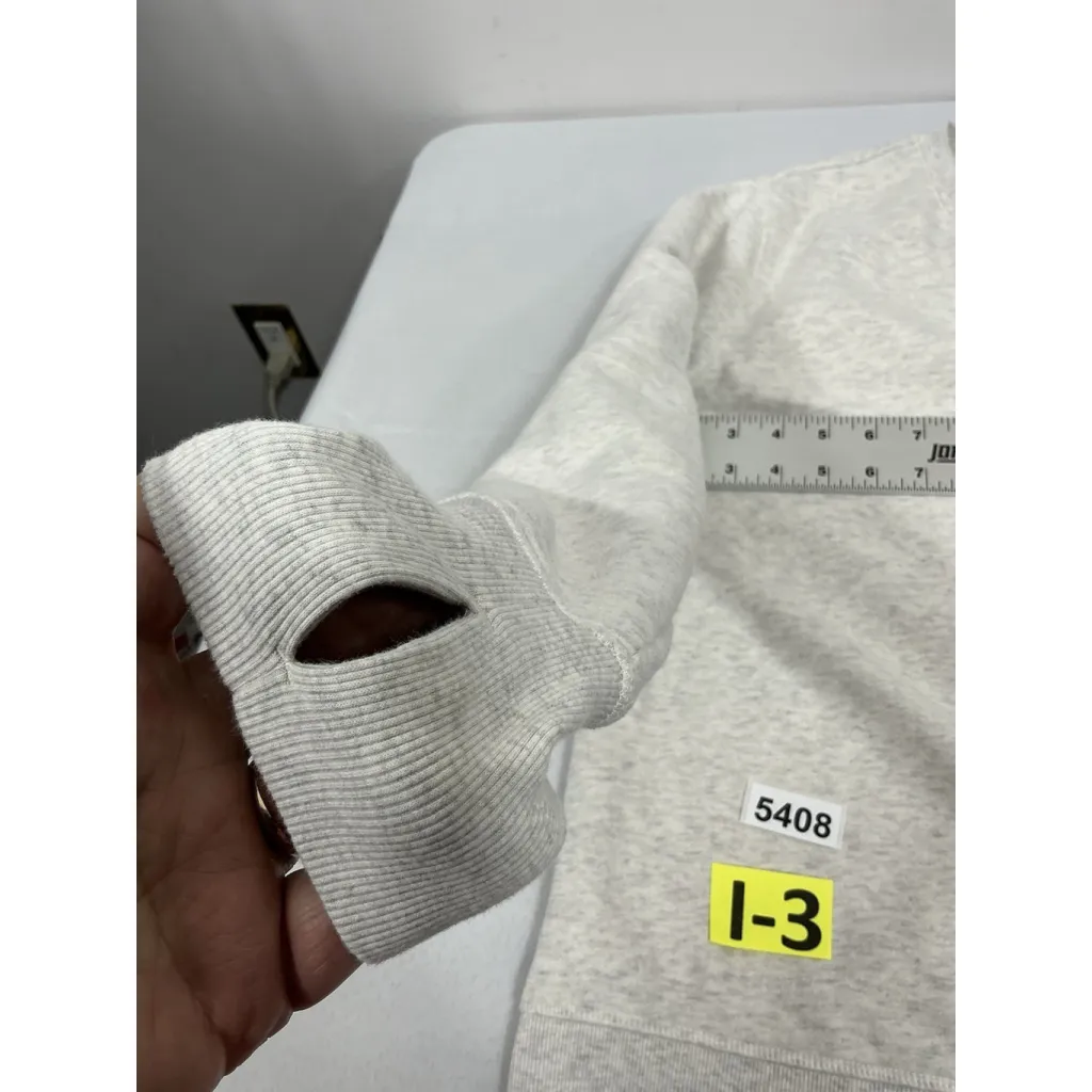 Womans Tek Gear Ultra Soft Pullover Fleece Sweatshirt XL Gray Crew Neck - Image 4