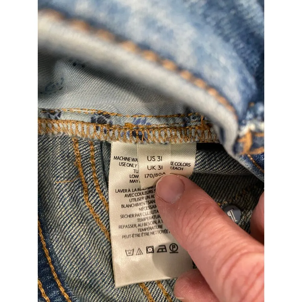 Pilcro by Anthropologie High Waisted Denim Skinny Jeans Blue Women's Size US 31 - Image 8