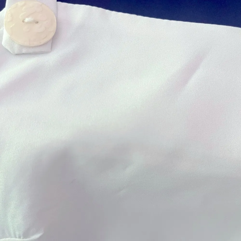 White Jumpsuit with Blue Butterfly Design Size XL - Image 5