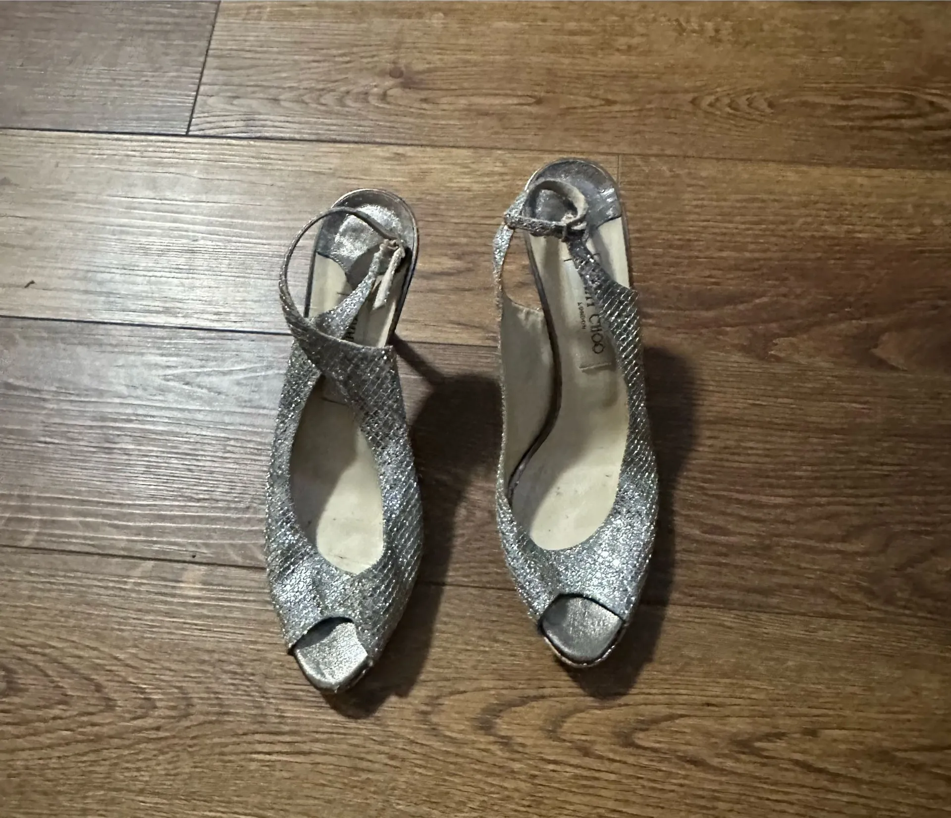 Authentic Jimmy Choo 'Nova Slingback Pumps are a size 42. - Image 7