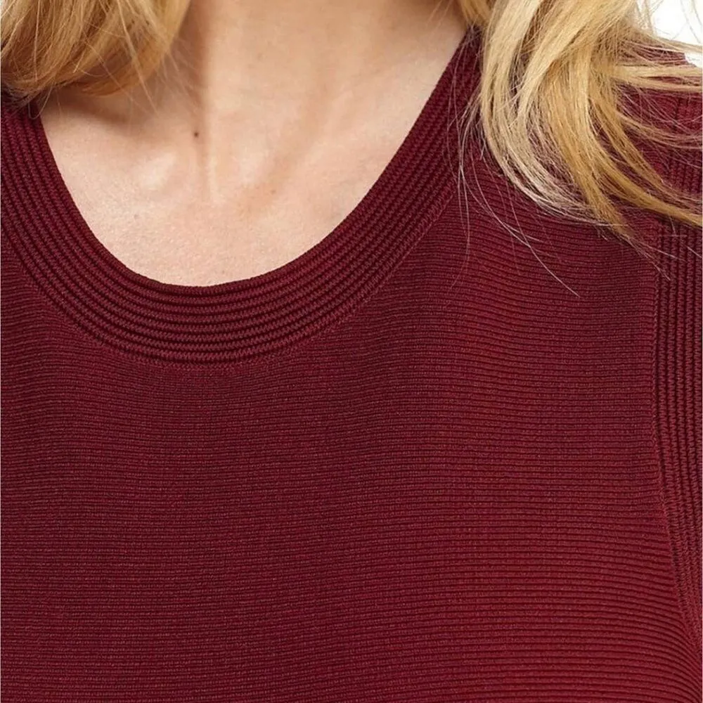 ✨Gal Meets Glam Knit Burgundy Sz XS Dress✨ Red - Image 3