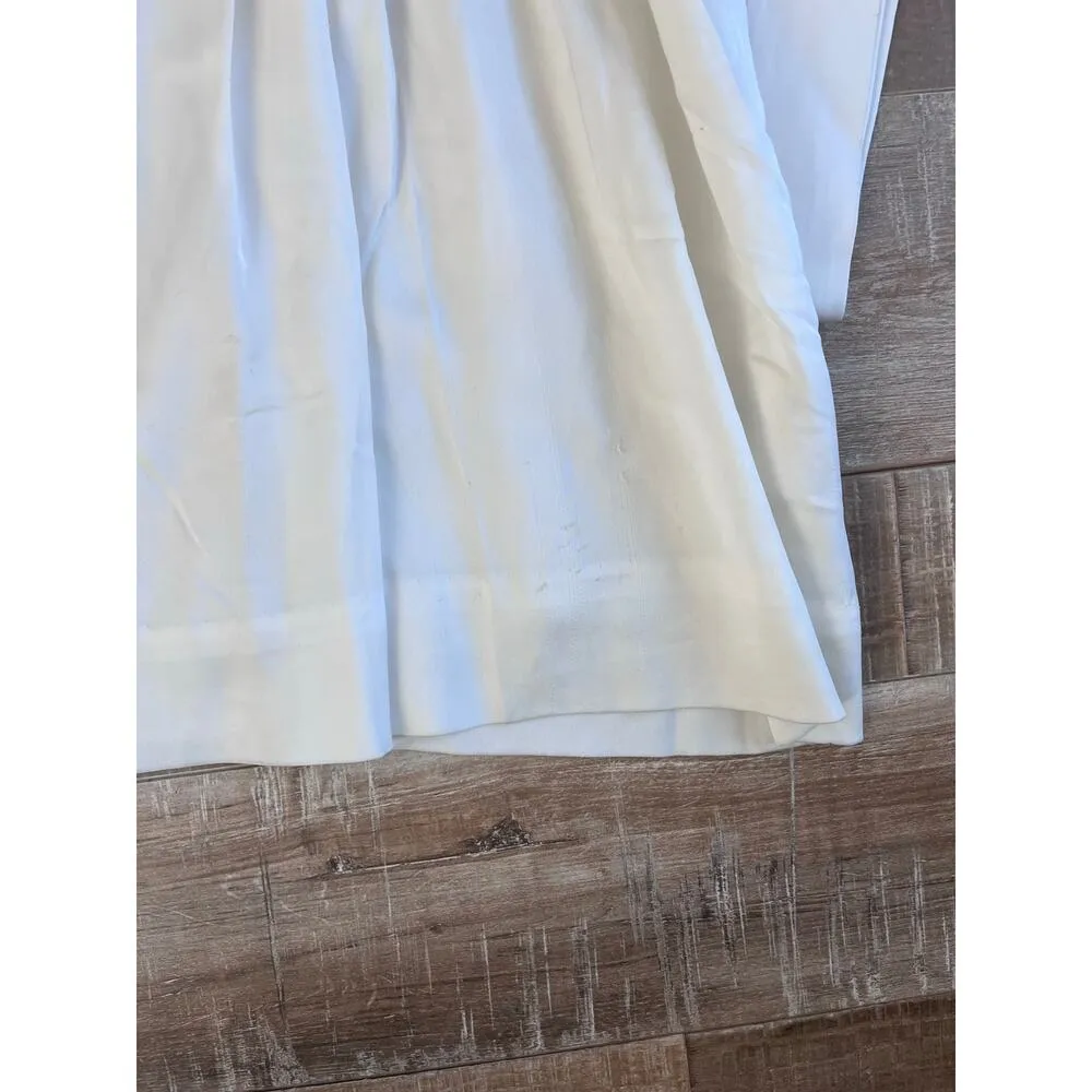NWT L’AGENCE white pleated key hole dress with cummerbund wrap waist size 0 - Image 3