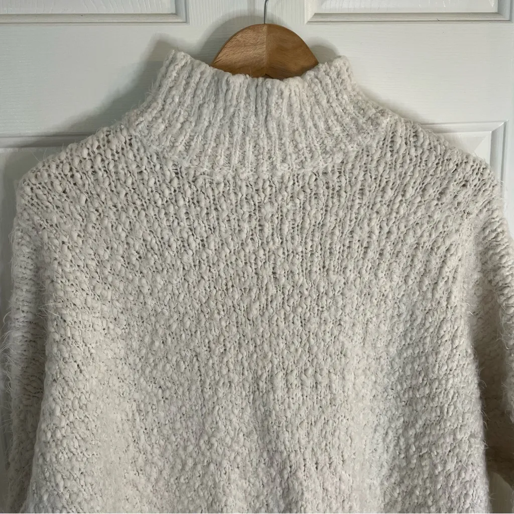 Dreamers Elegant Cream Turtleneck Sweater light academia chunky capsule Small - Image 3