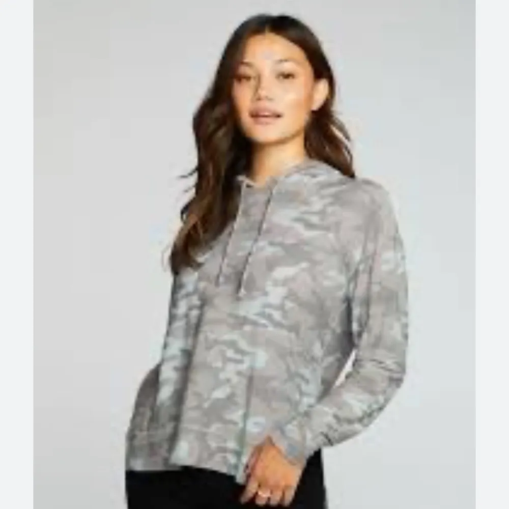 Chaser  Camouflage Hooded Long Sleeve Tee Sweatshirt Small - Image 5