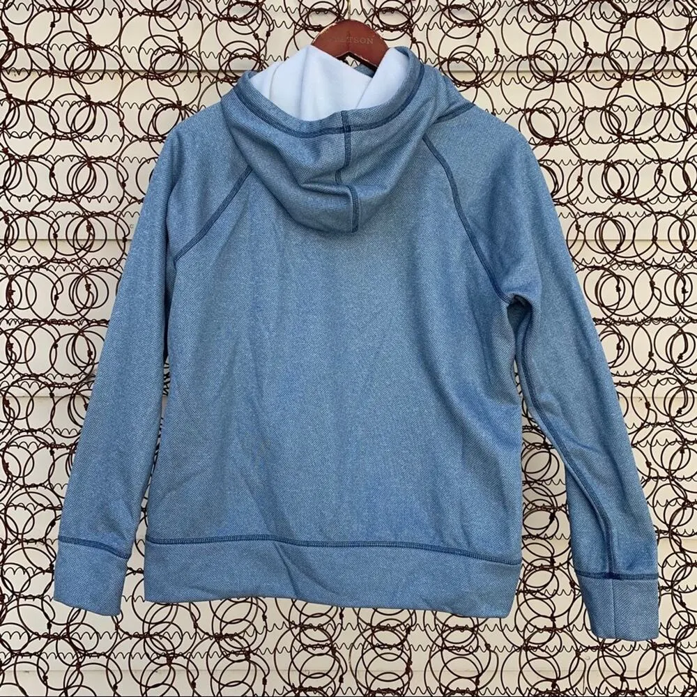 Lucy Stronger Everyday Pullover Hoodie gray blue SMALL - Image 3