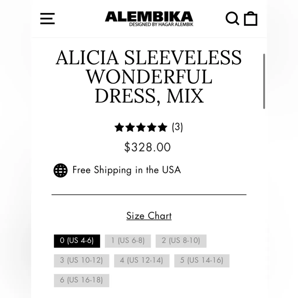Alembika Alicia Sleeveless Wonderful Dress in Mix Size: 2 Size M - Image 7