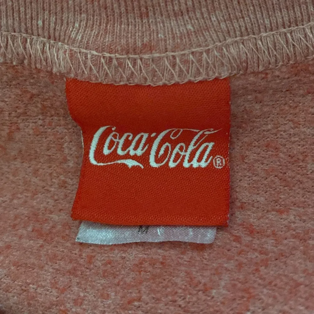 Women’s Coca Cola Longsleeve lightweight sweatshirt Top medium red retro cotton - Image 4