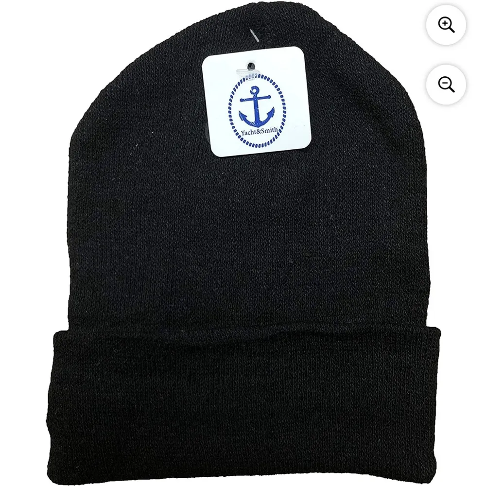 Yacht & Smith Winter Beanies Cold Weather Thermal Warm Stretch Cap Unisex Hat Black - Image 3