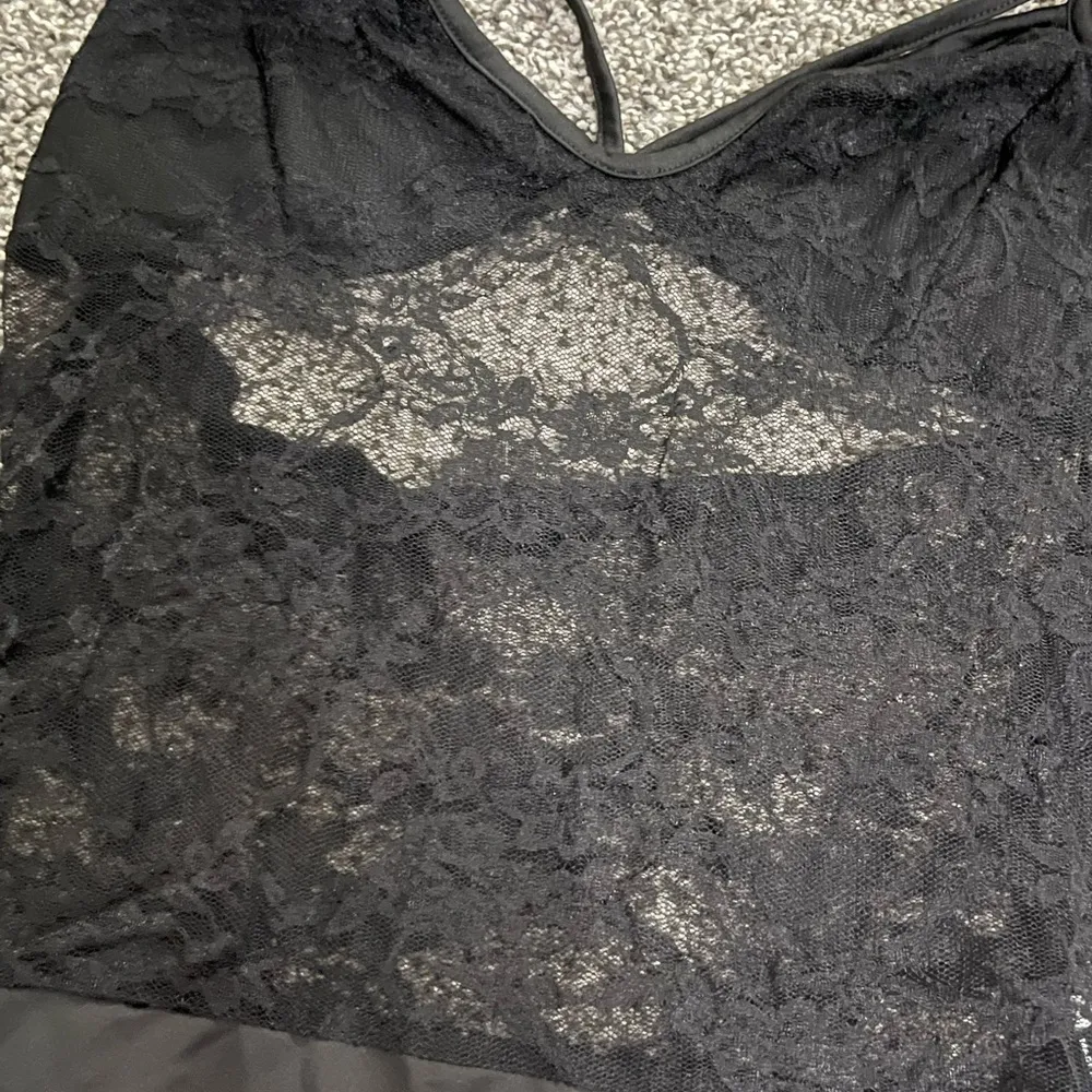 Shein black lace bodysuit L - Image 2