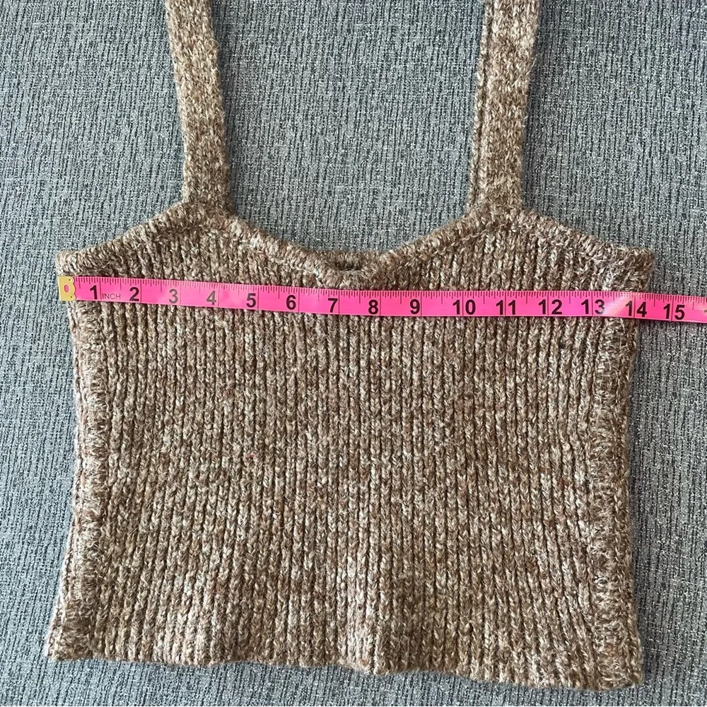 Zara Crop Sweater Tank Top - Image 15