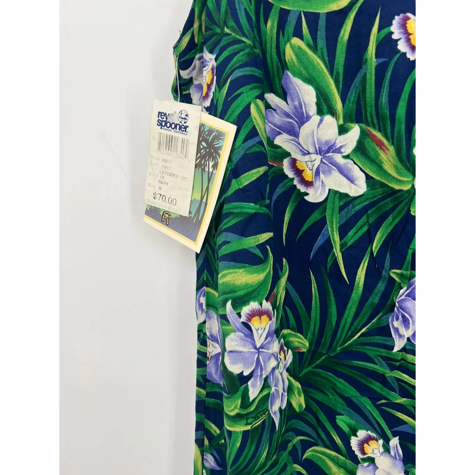 NWT VINTAGE REYN SPOONER | M | Short Mini Dress Hawaiian Aloha Women Green Size M - Image 5