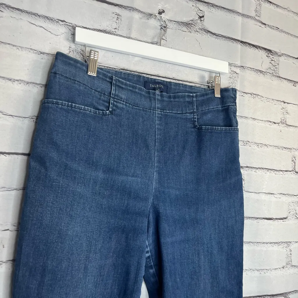 Talbots Blue Stretch Straight Leg Jeggings Full Length Classic Women’s Size 12 - Image 3
