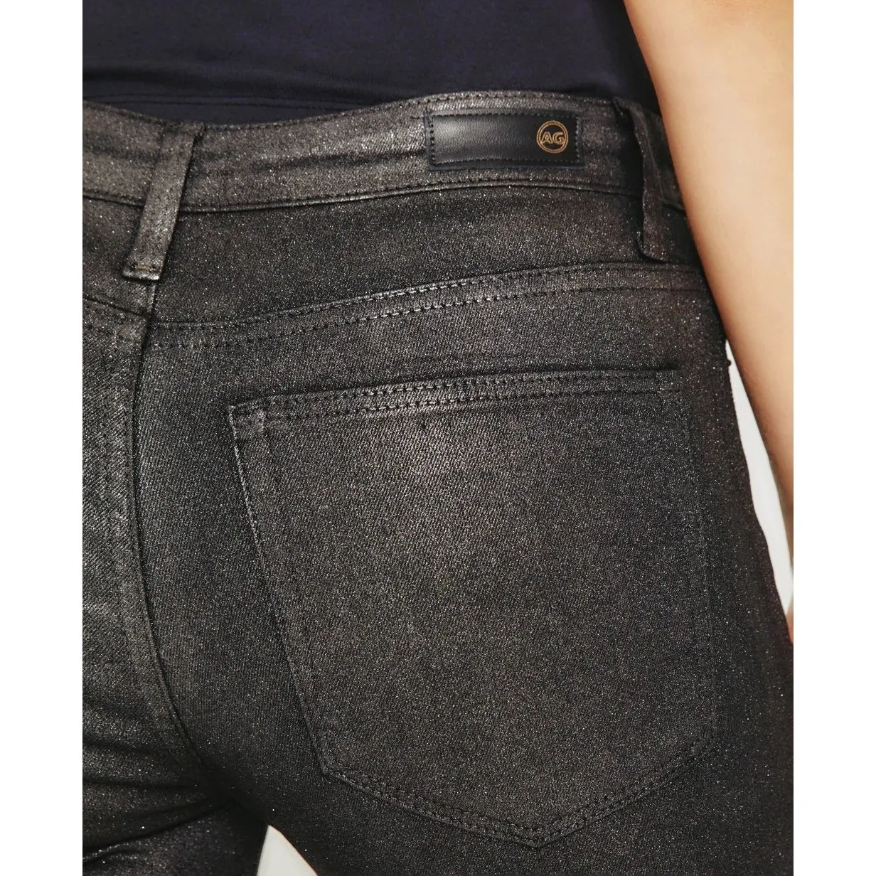 NWT AG Adriano Goldschmied Farrah Skinny Ankle Jeans‎ Black Gunmetal Sz 30 - Image 13