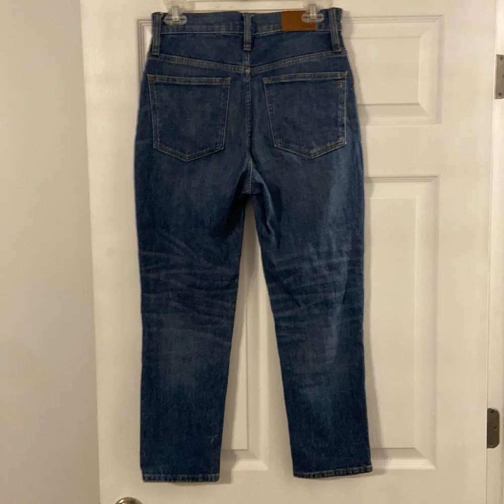 Madewell Indigo Denim Jeans Classic Straight Jean size 26 inseam 25” - Image 5