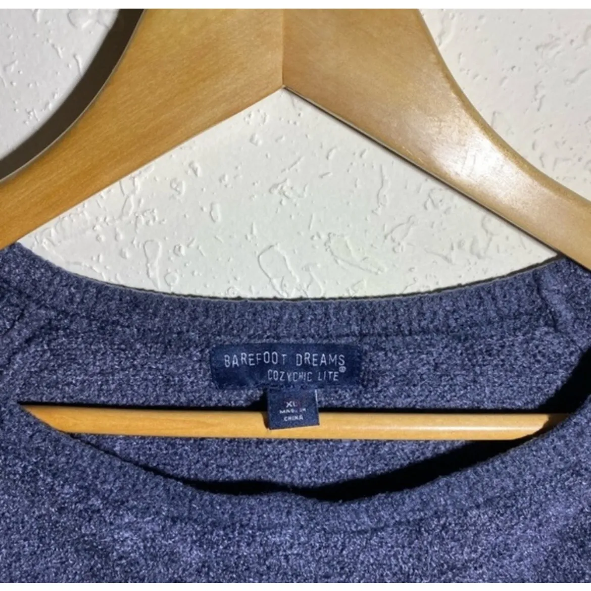 Barefoot Dreams CozyChic Lite Super Soft Gray Sweatshirt (‎ XL ) - Image 2