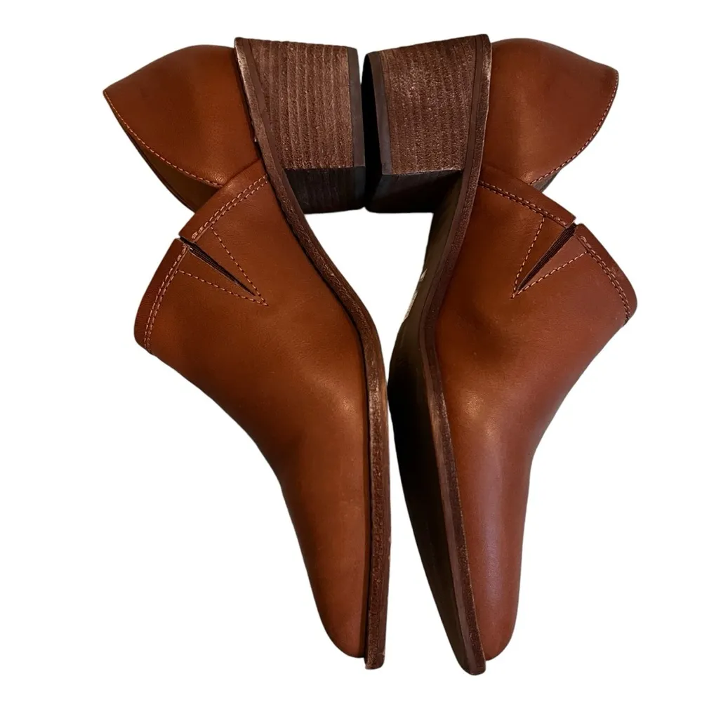 Madewell Brady Low Cut Leather Bootie in English Saddle, Sz 9.5 - Image 8