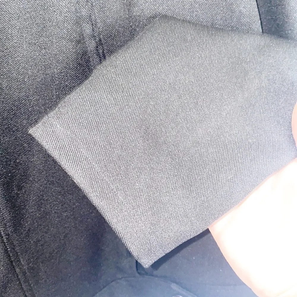 Hugo Buscati  Collection Polyester Zip With Snap Bottom Black Light Weight Jacket - Image 5