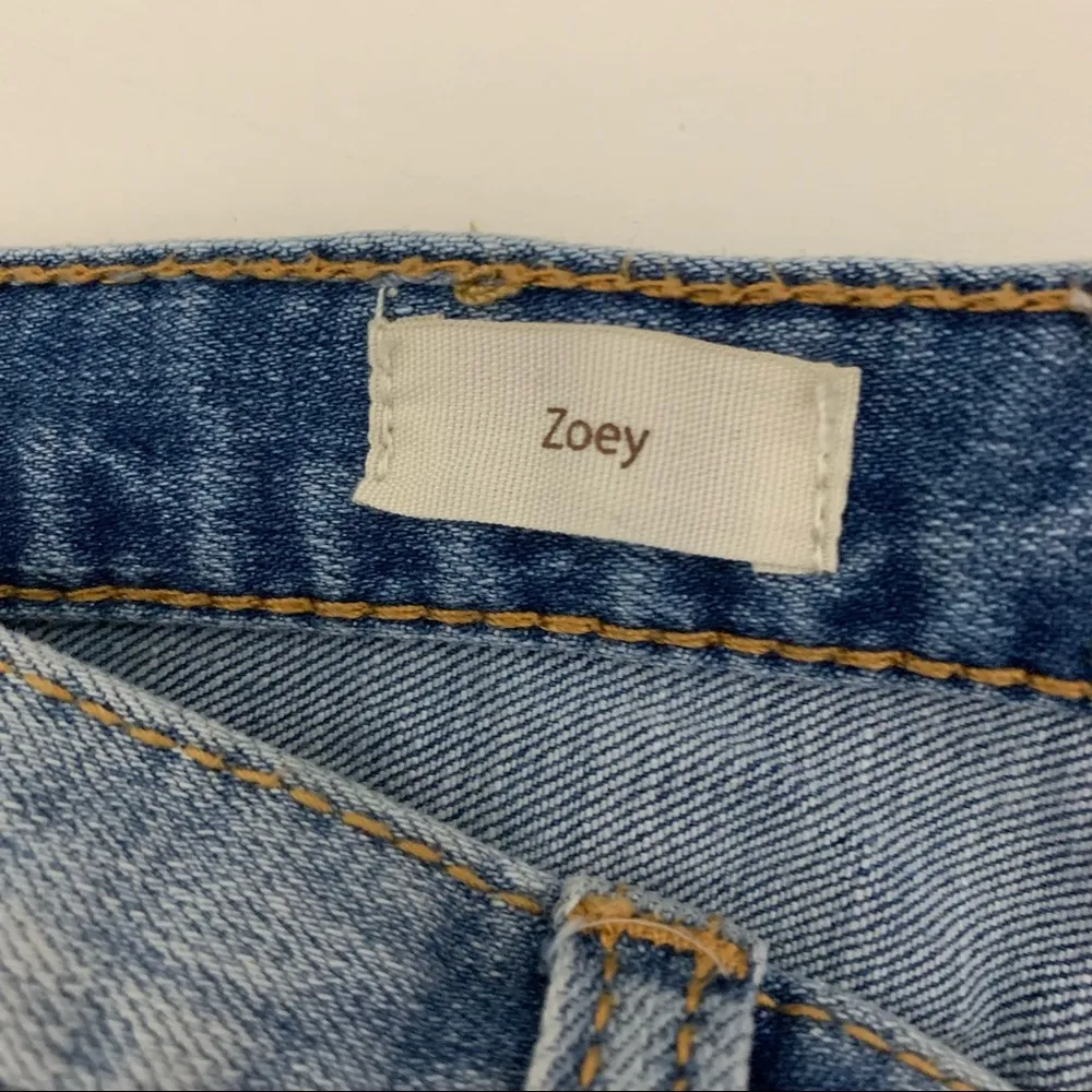 Band of Gypsies Zoey Frayed Hem Button Fly Distressed Shorts Size 25 - Image 3