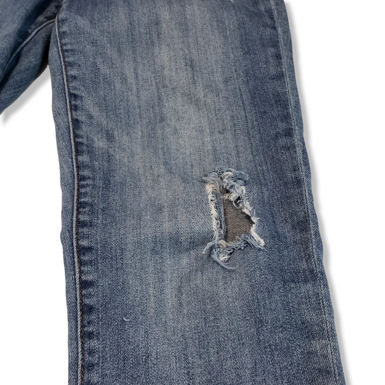 Kut From The Kloth Jeans Size 2 Straight Leg Women's Blue Denim Pants Distressed Torn Ripped - Image 5