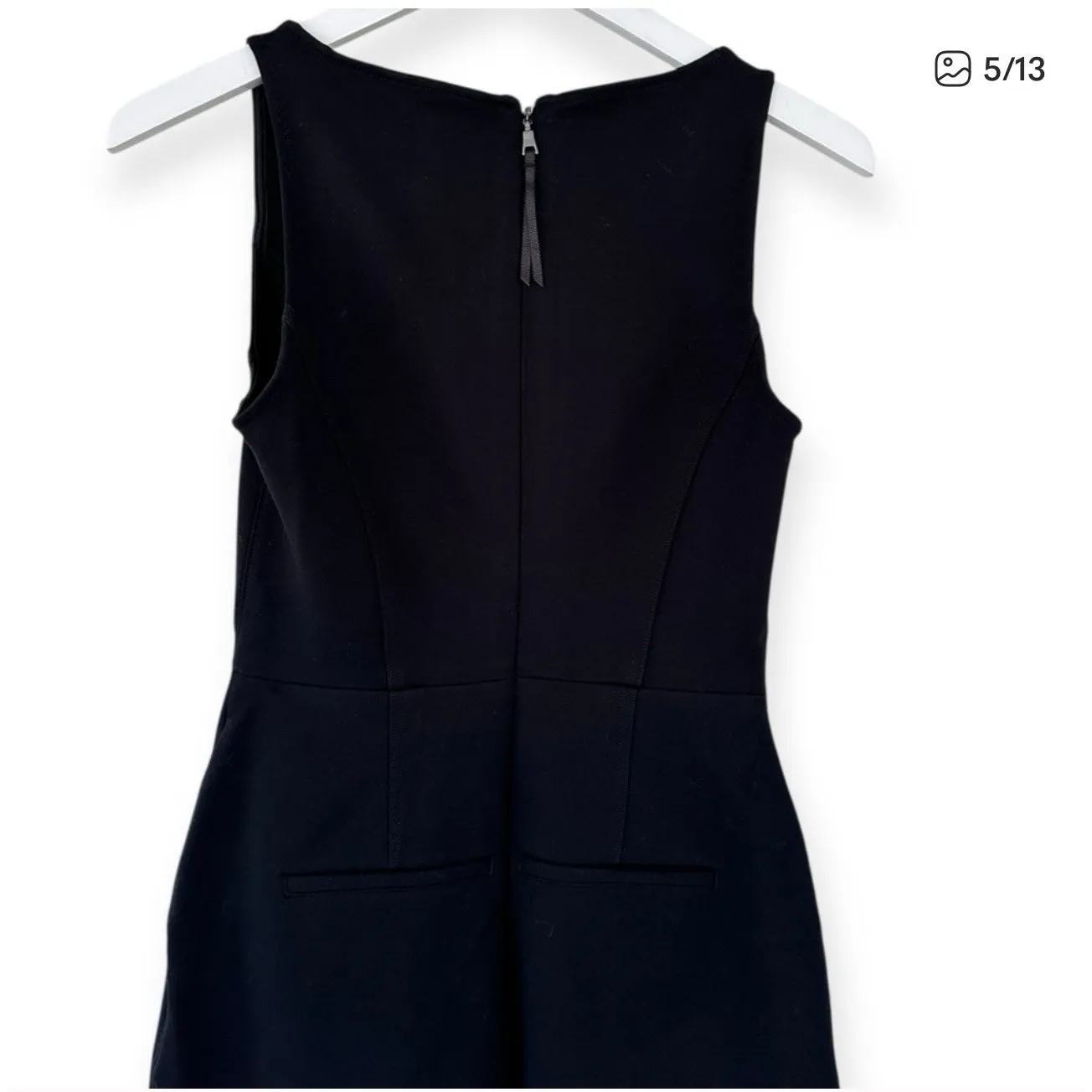 Spanx Ponte Corset Barrel Leg Jumpsuit Minimalist Black Stretch Career Small NEW - Image 7