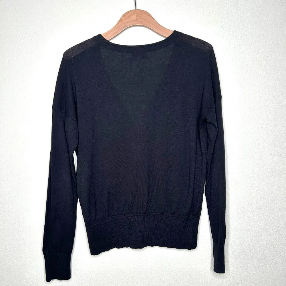 Universal Standard for J.Crew Cardigan Sweater in Black Size M - Image 3