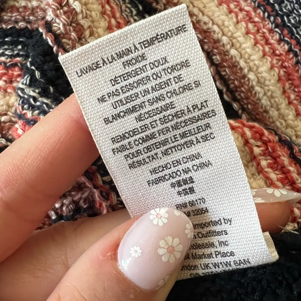 NWT FREE PEOPLE Retro Ruby Crochet Sweater Dress Small - Image 6