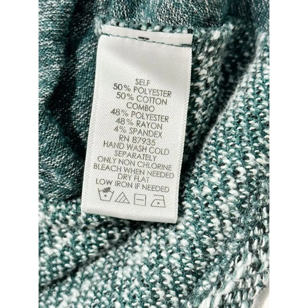 Logo by Lori Goldstein Women's Long Sleeve Pullover Tunic Top Green Size Medium - Image 7