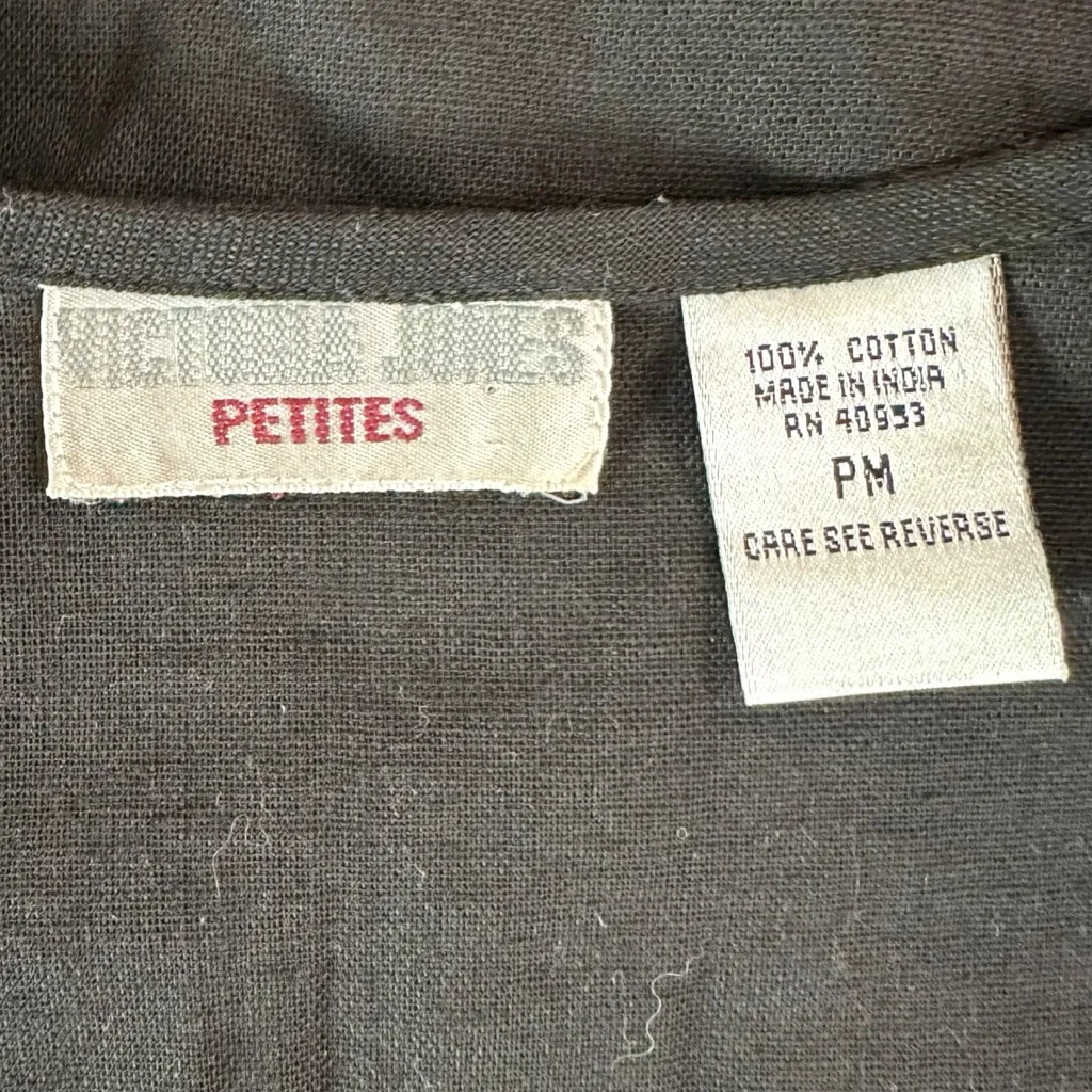 Vintage 70s Bohemian Black Velvet Embroidered Folklore Folk Art Vest Medium Size undefined - Image 5