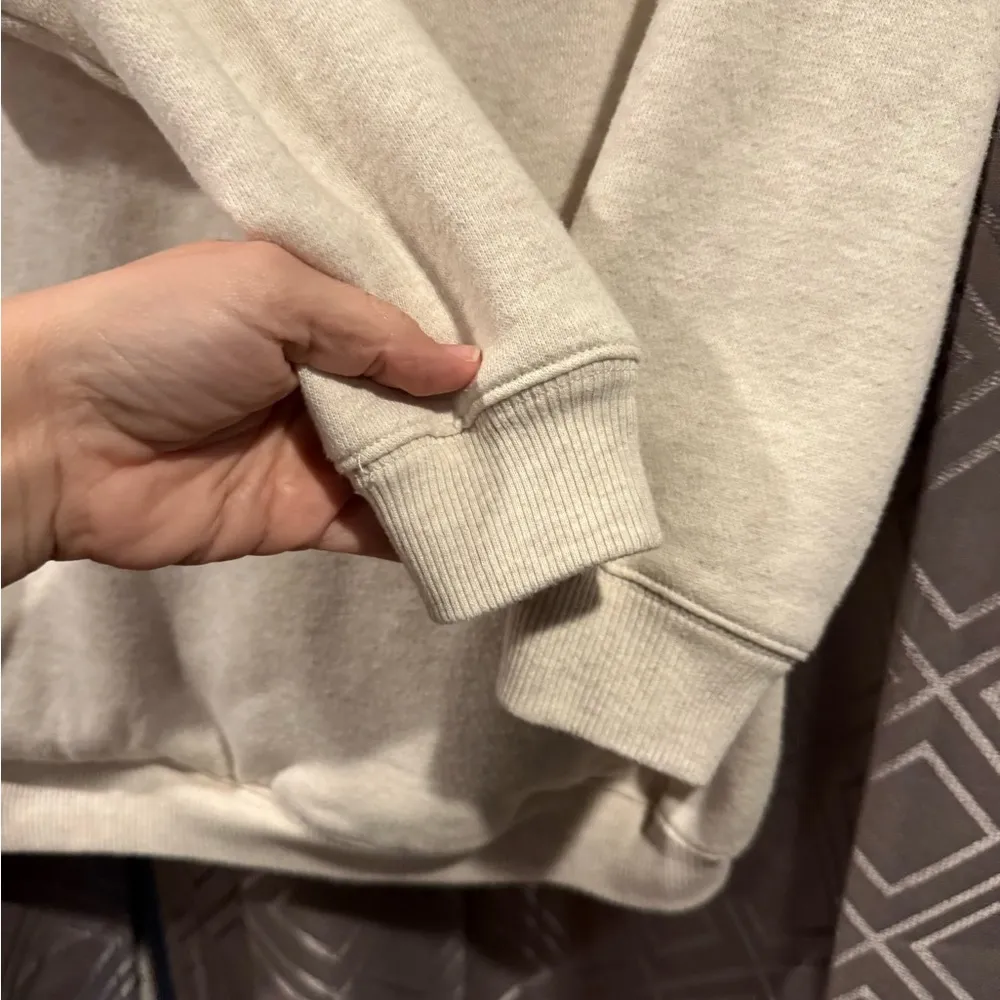 Aerie Cream Pullover Hoodie Relaxed Fit - Image 6