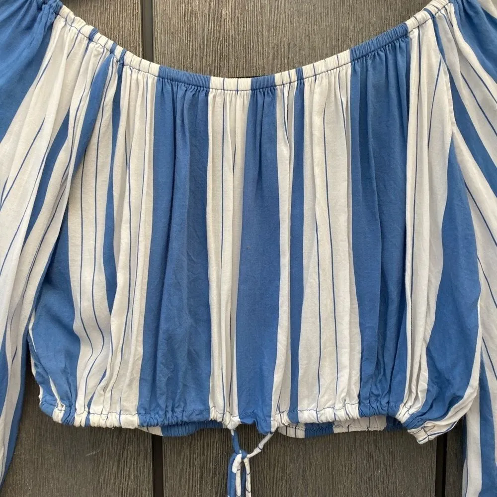 Faithfull the Brand Striped Crop Top - Image 2