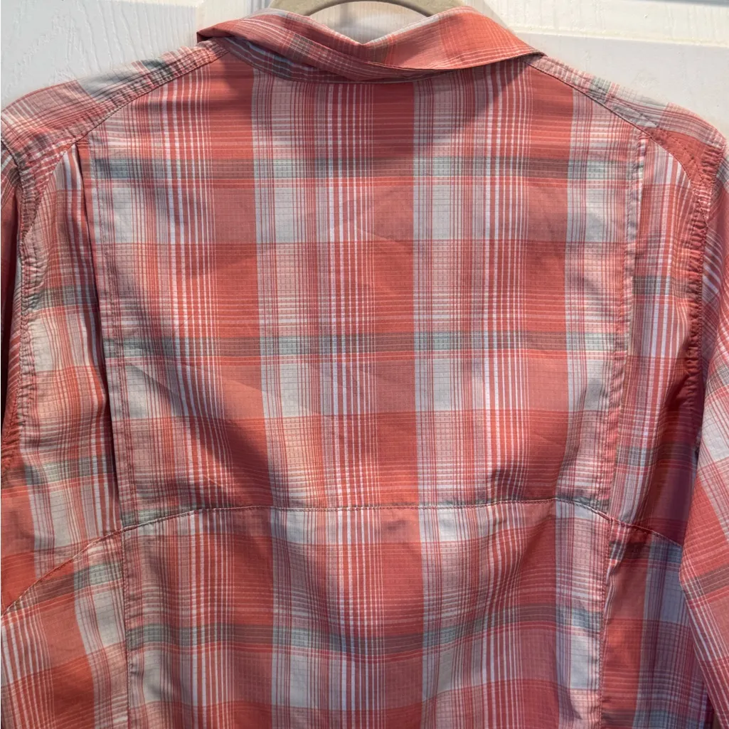 Columbia Women's Omni-Shade T-Shirt, Size L, Plaid, Ventilated, Hiking - Image 4