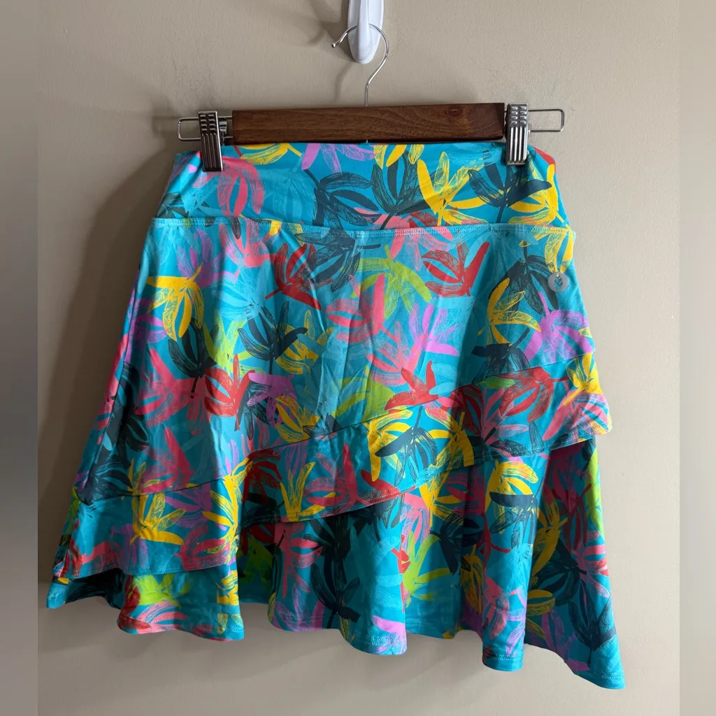 Dona Jo tiered tennis skort size 1.5 medium Blue - Image 4