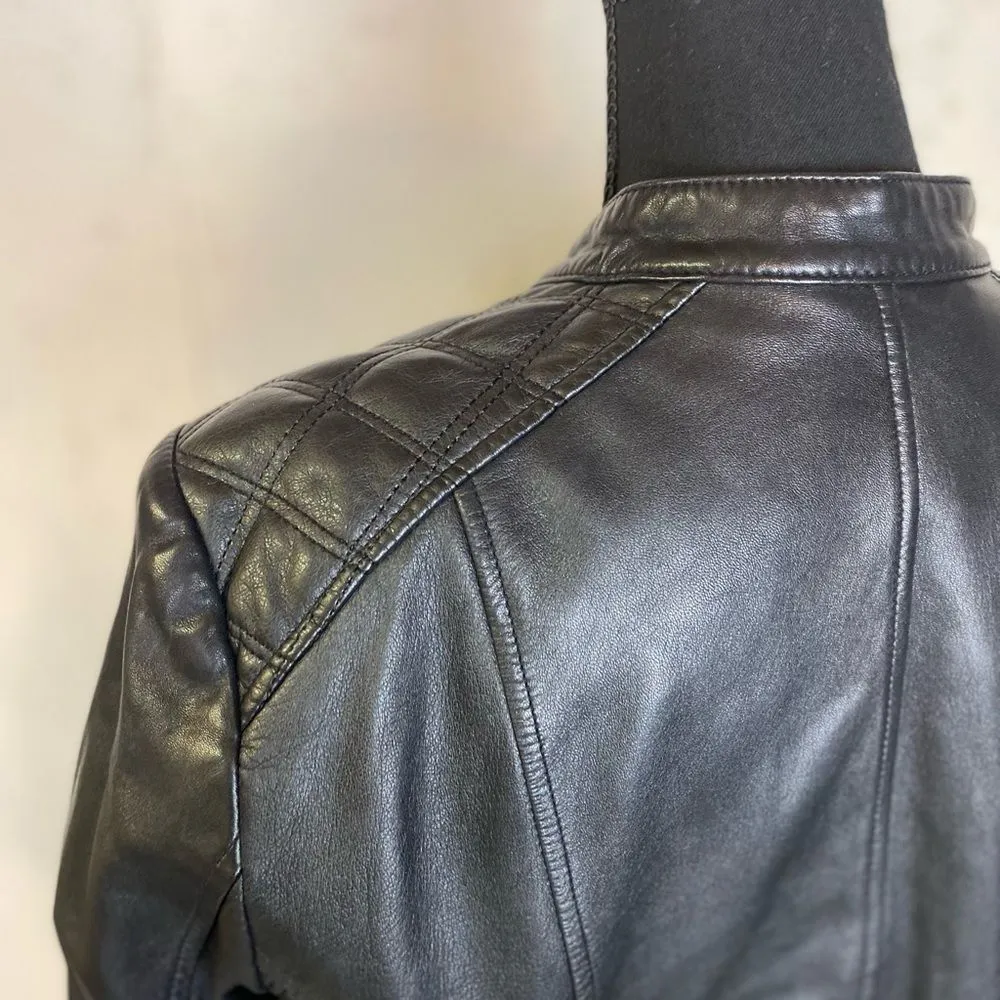 #700 BANANA REPUBLIC Lamb Leather Jacket - Image 8