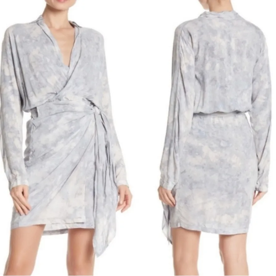 Young, Fabulous & Broke Raine tie - dye collared wrap/shirt dress🎀✨🌴 - Image 2