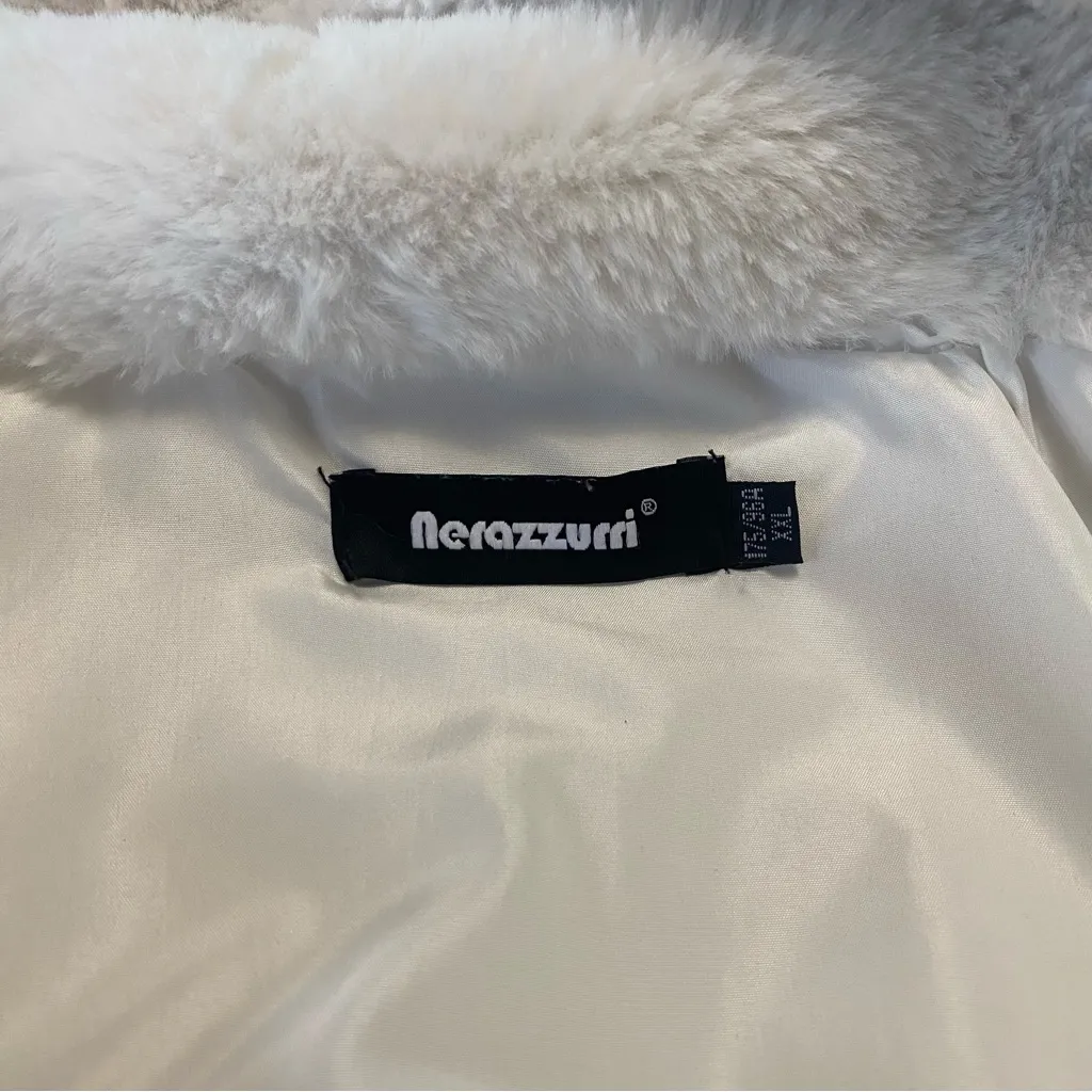 Chic White fuzzy jacket with Bunny Ears XXL Size 2X - Image 3