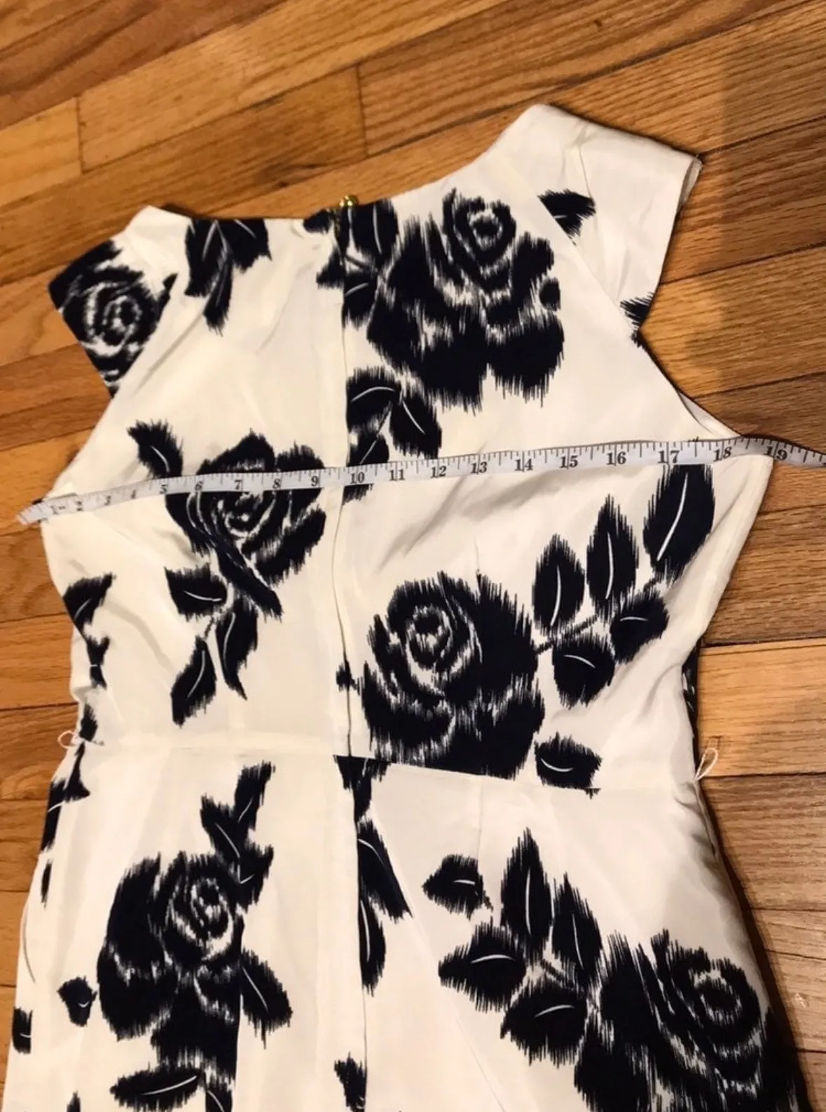 Josie Velvet Bodice Pencil Shift floral 3D print casual coquette - Image 5