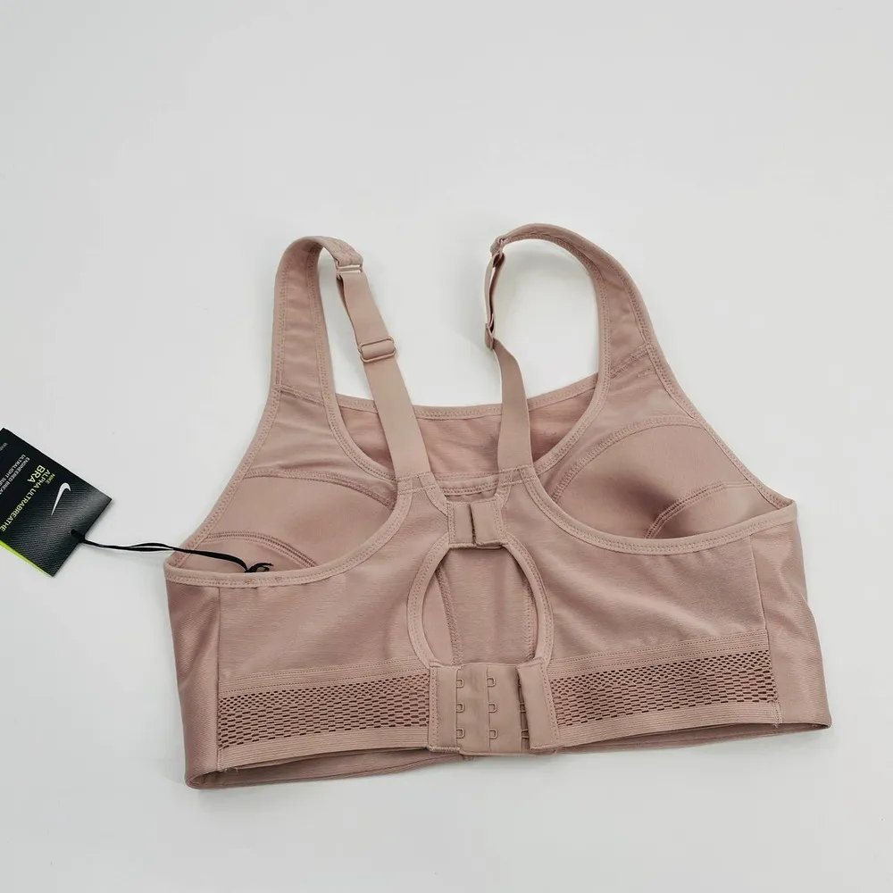 Nike Alpha UltraBreathe High-Support Sport Bra Colorway Stone Mauve/Black Sm NWT - Image 3