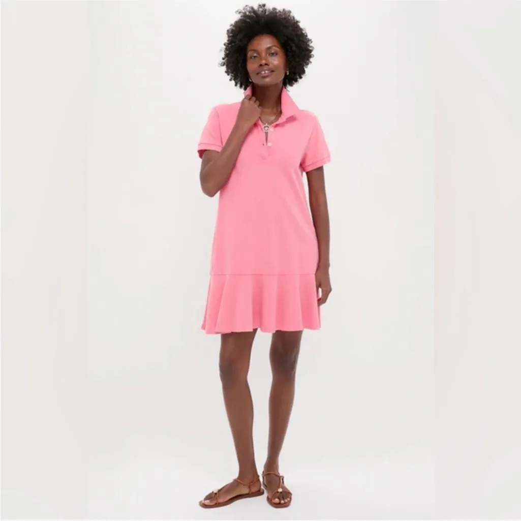 Tuckernuck Pique May Polo Dress in Washed Pink - Image 2