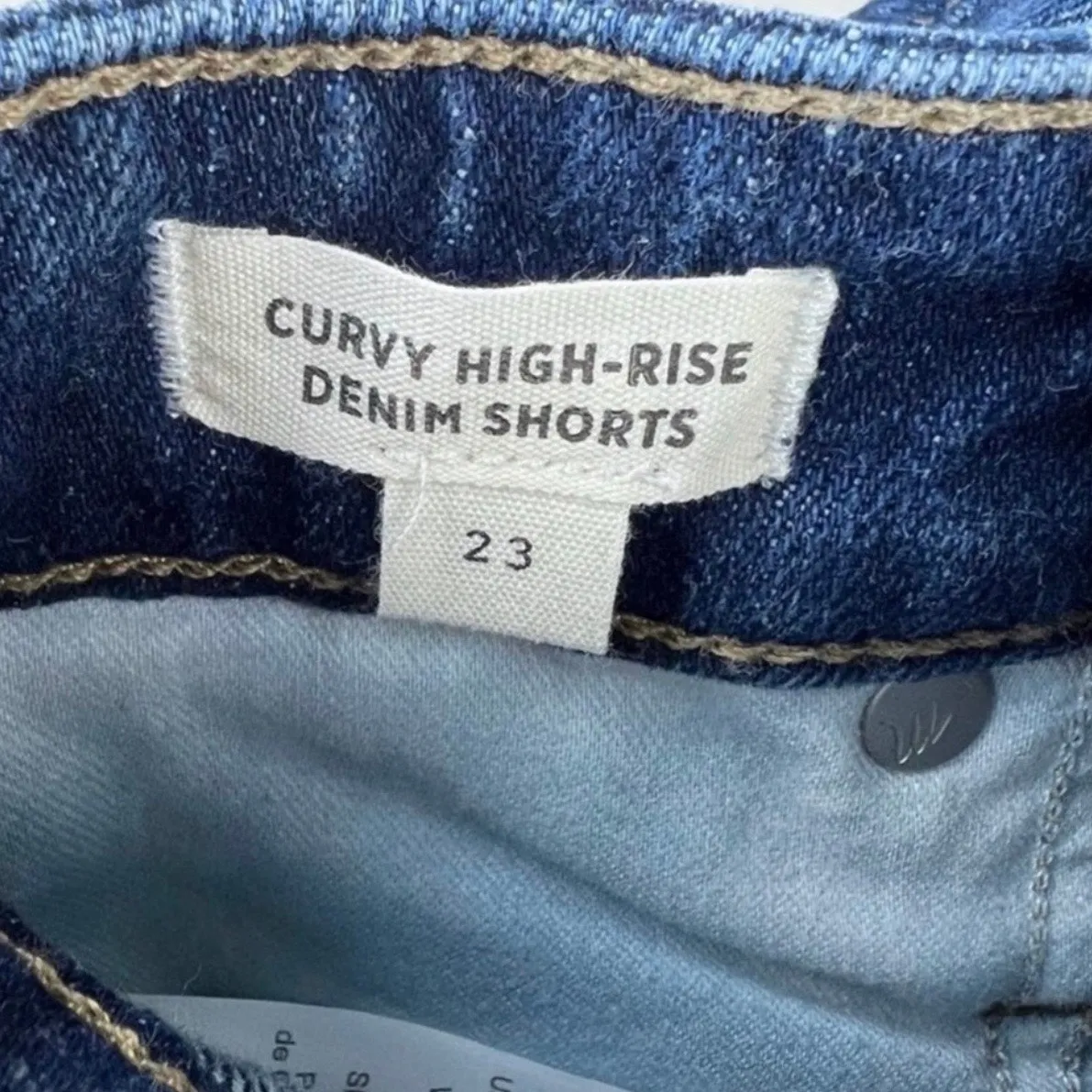NEW Madewell Curvy High-Rise Denim Shorts 23 XS Canterdale Wash - Image 3
