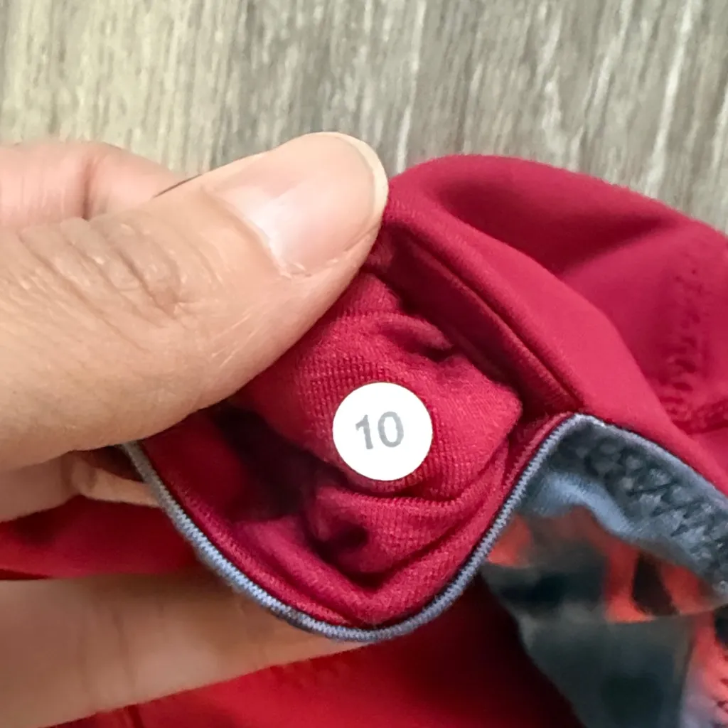 lululemon Red Align Leggings Mid Rise 23” Size 10 - Image 3