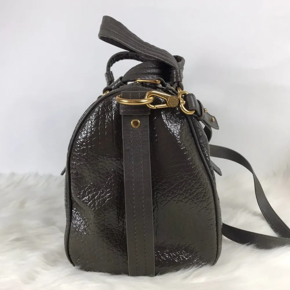 Marc by Marc Jacobs Leather Bag Totally
Turnlock Shifty Satchel Gray Purse XBody - Image 3