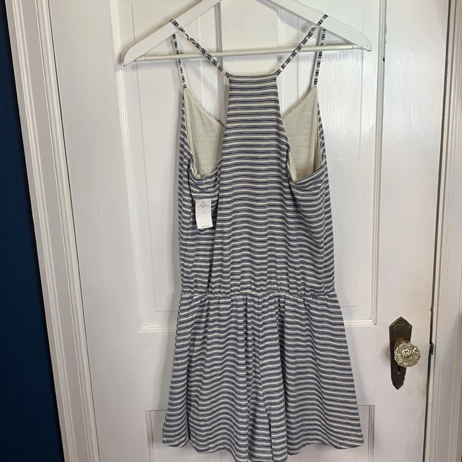 GAP Blue White Striped Shorts Racerback Romper New with Tag W-577 Size S - Image 7