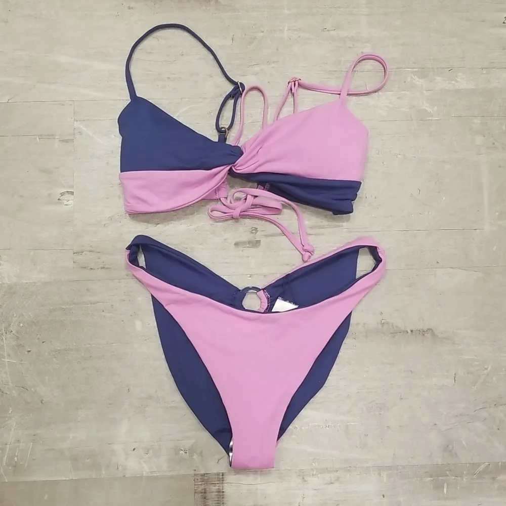 💕L*SPACE💕 Color Block Bikini Set: Ringo Top + Mercury Classic Bottom Small NWT - Image 13