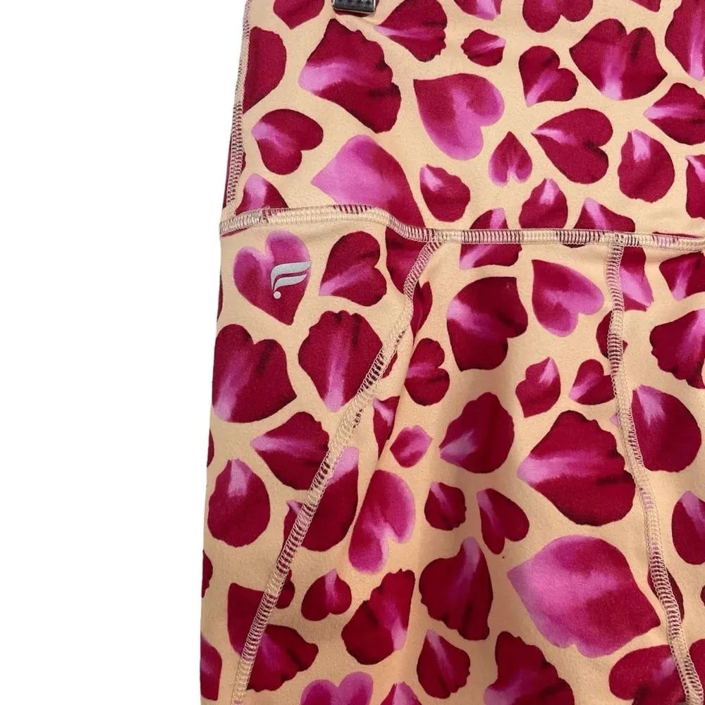 Fabletics Define PowerHold High-Waisted Petal ⅞ Leggings Yellow/Pink/Red Size XS - Image 10