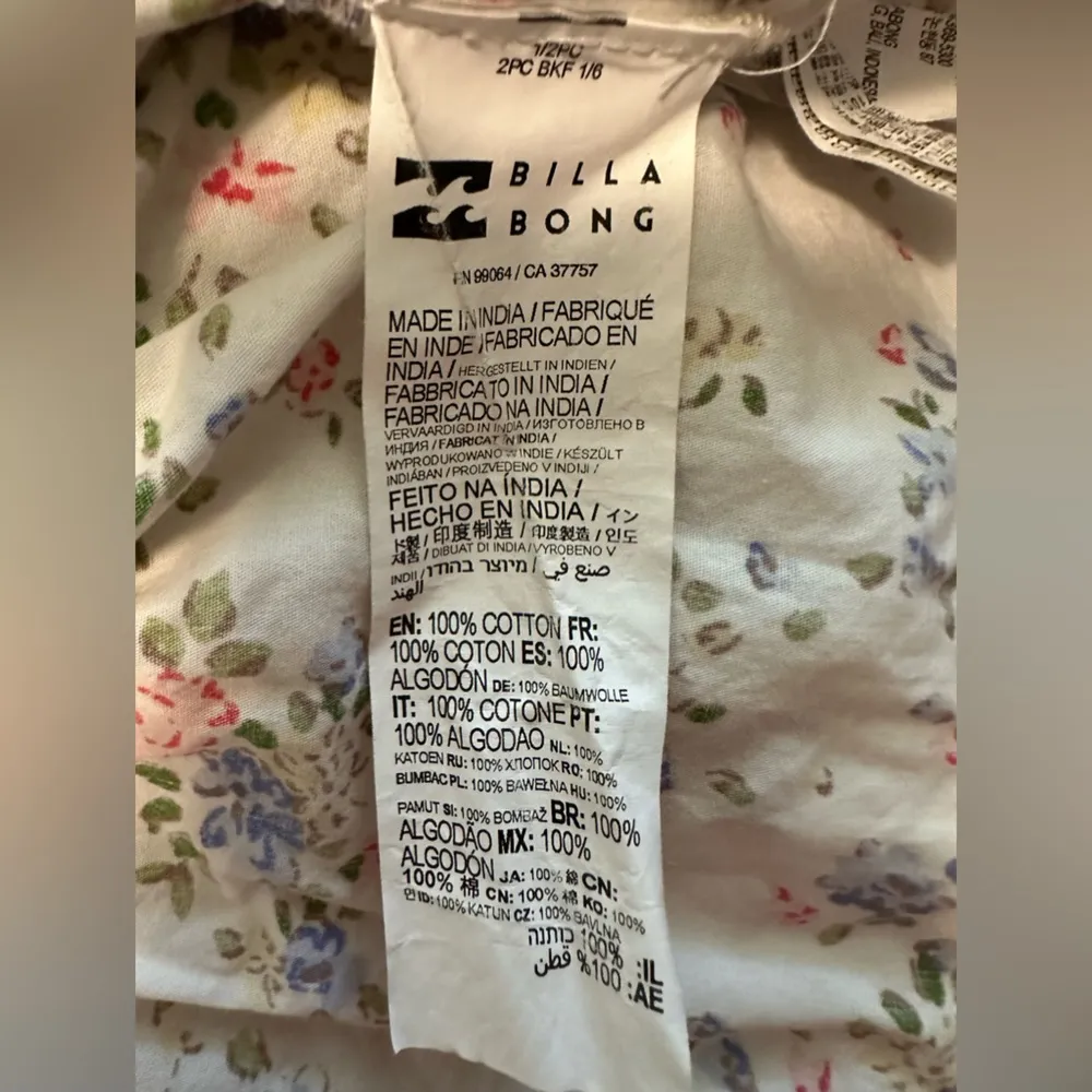 Billabong Be mine baby doll ruffle detail floral dress. Size XSmall - Image 8