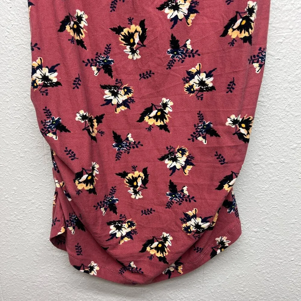 Hearts Glow Y2K Early 2000s Retro Floral Juniors Top Medium Chic Romantic Pink Size undefined - Image 3