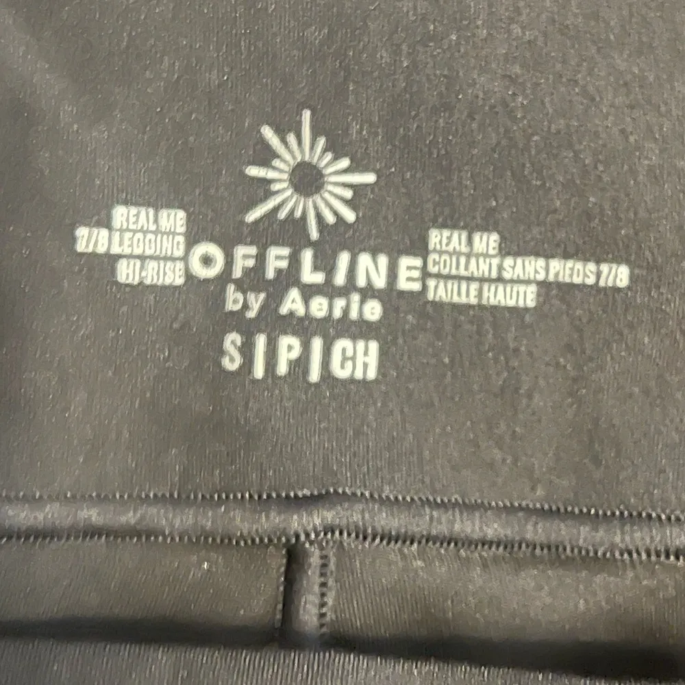 Aerie Real Me with twist 7/8 Black Leggings size small - Image 3